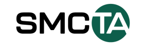 Logo with the letters "SMC" in black and "TA" in white inside a solid green circle, all on a light gray background—representing partners working with Commute.org.